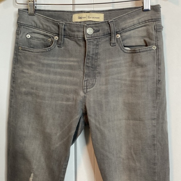 💚 GAP - Grey distressed Jeans - Best girlfriend - 25 - Picture 3 of 9